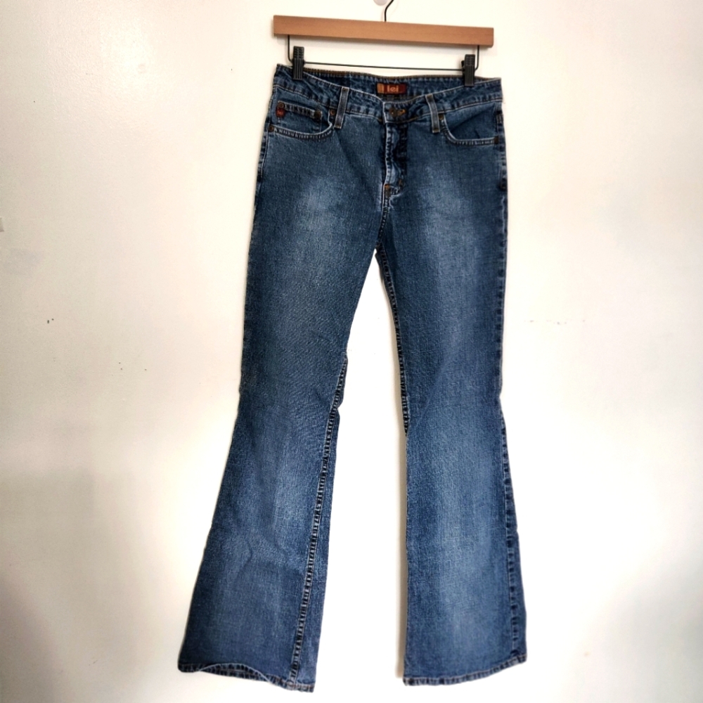 Vintage Jeans Junior 7 Blue Bootcut Denim Flare 00/04 Y2K Retro 2000s Trendy